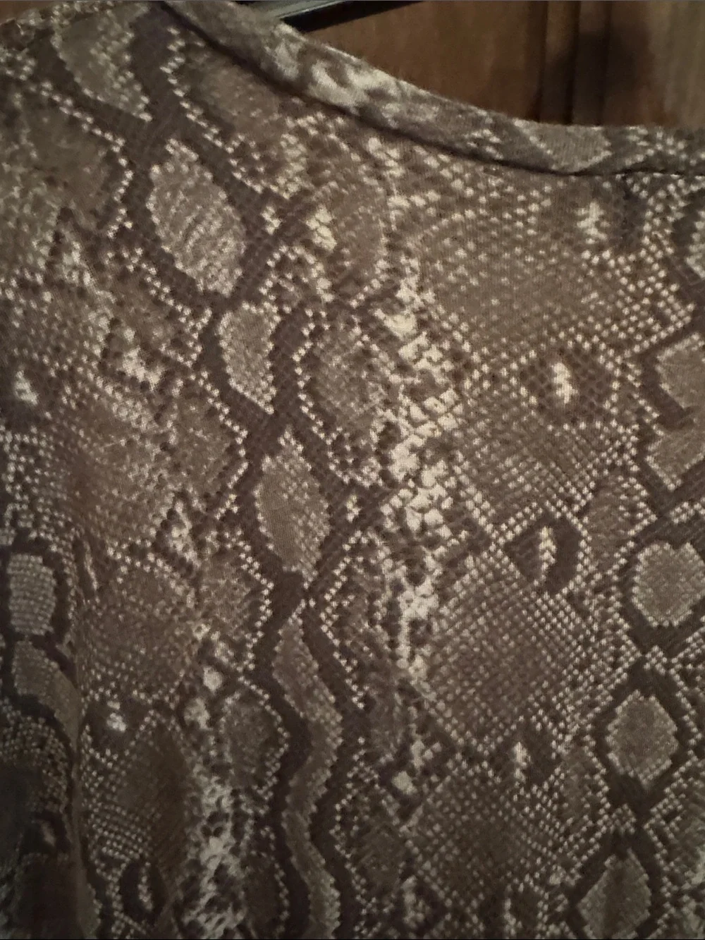 Michael Kors Gray Snake-Print Sequin Mini Dress